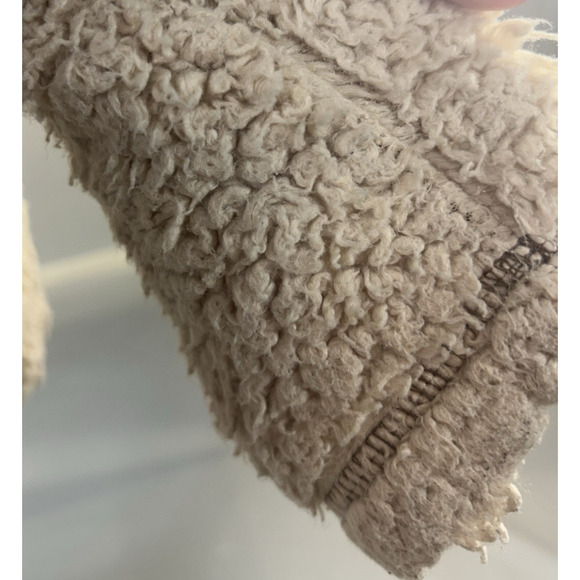 Southern Shirt Sherpa Cream Colored Extra Small XS Zip Up Jacket - Picture 9 of 12
